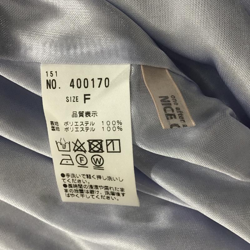 ナイスクラップ NICE CLAUP スカート ロングスカート 400170 マーメイドスカート FREE 花柄 水色 / ライトブルー /  レディース USED 古着 中古 10104006