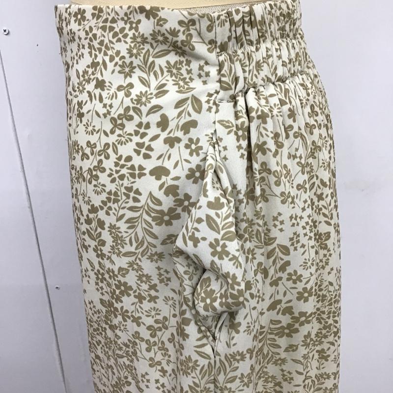 ティティベイト titivate スカート ロングスカート XN0458 フロントボタン M 花柄 ベージュ / ベージュ /  レディース USED 古着 中古 10104016