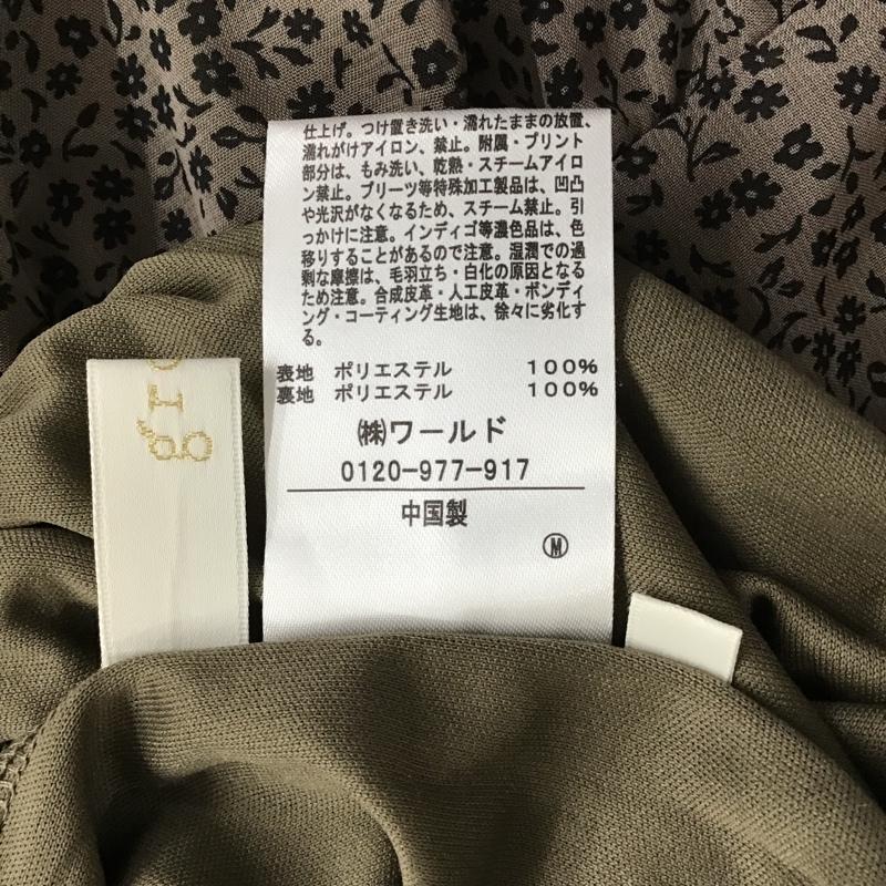 グローブ grove スカート ロングスカート ティアードスカート M 花柄 灰 / グレー / X 黒 / ブラック /  レディース USED 古着 中古 10104020