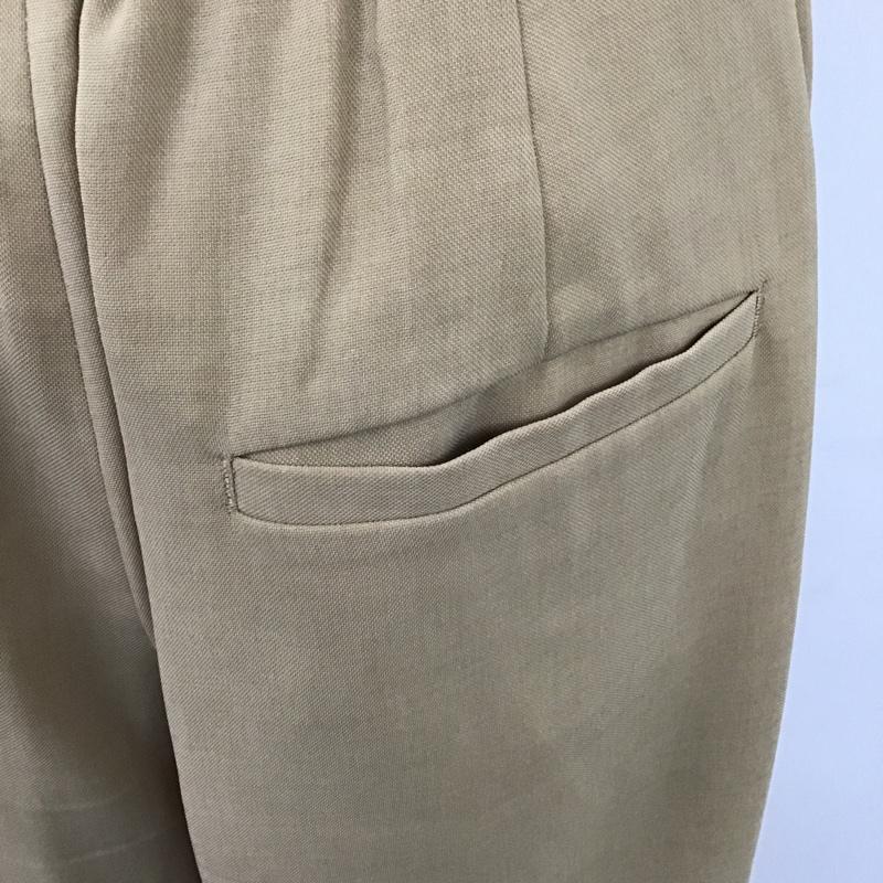 ユナイテッドアローズグリーンレーベルリラクシング UNITED ARROWS green label relaxing ボトムス ボトムス 3514-199-1407 ワイドパンツ クロップド丈 タック入り 40 無地 ベージュ / ベージュ /  レディース USED 古着 中古 10104054
