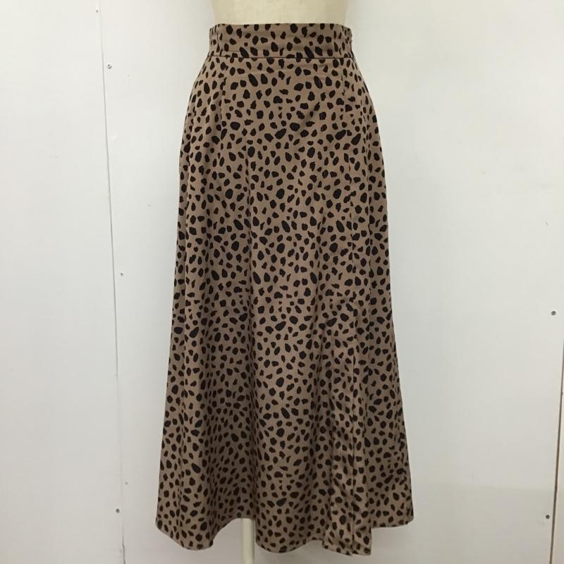 ナイスクラップ NICE CLAUP スカート ロングスカート FREE ヒョウ柄・レオパード柄 マルチカラー / マルチカラー /  レディース USED 古着 中古 10104057