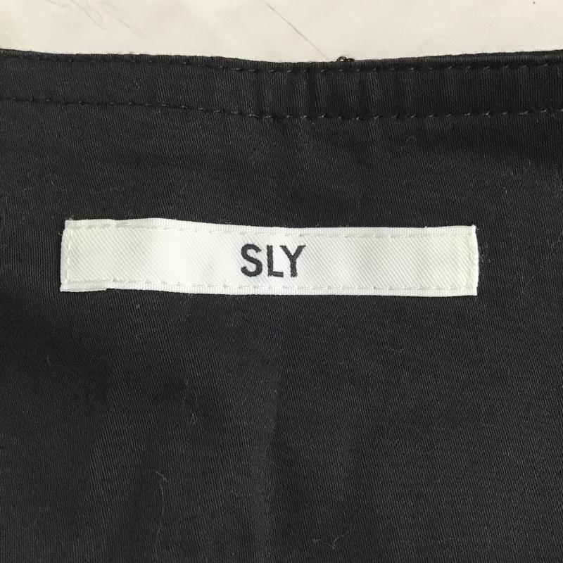 スライ SLY シャツ、ブラウス 長袖 030CSK30-2550 WAIST TUCK V／N TOPS 7号 無地 黒 / ブラック /  レディース USED 古着 中古 10104071