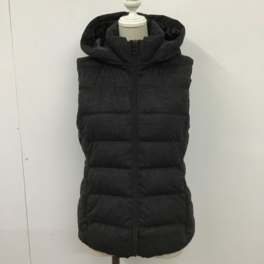 ユニクロ UNIQLO ベスト ベスト 211-146583 ダウンベスト M 無地 黒 / ブラック /  レディース USED 古着 中古 10104076