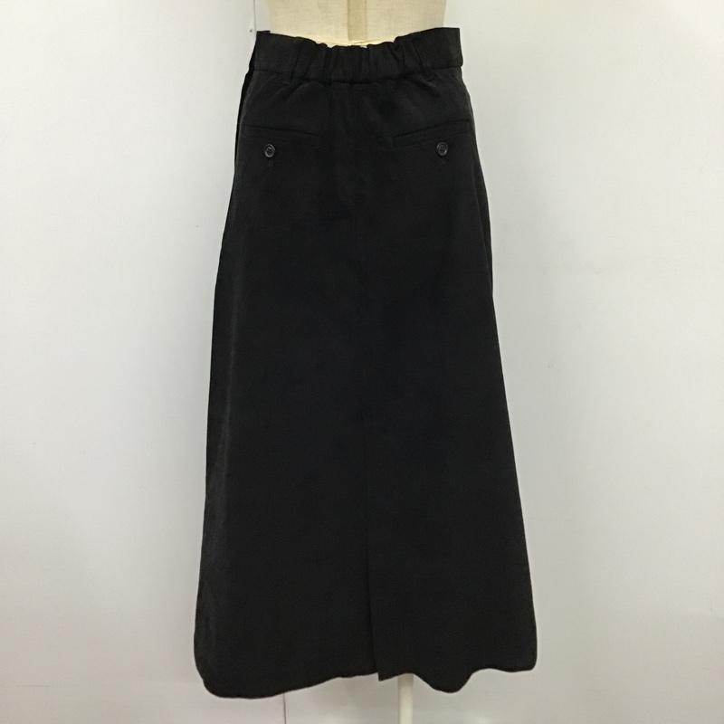 ジーナシス JEANASIS スカート ロングスカート JS050289MC ヌバックライクロングスカート FREE 無地 黒 / ブラック /  レディース USED 古着 中古 10104081