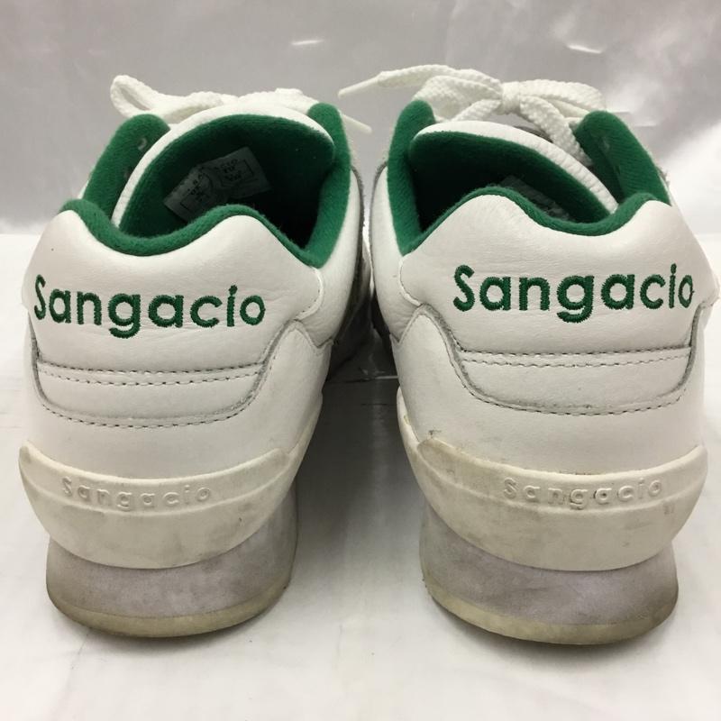 サンガッチョ Sangacio スニーカー スニーカー にゅ〜ず 26cm 26.0cm ロゴ、文字 白 / ホワイト / X 緑 / グリーン /  メンズ USED 古着 中古 10104082