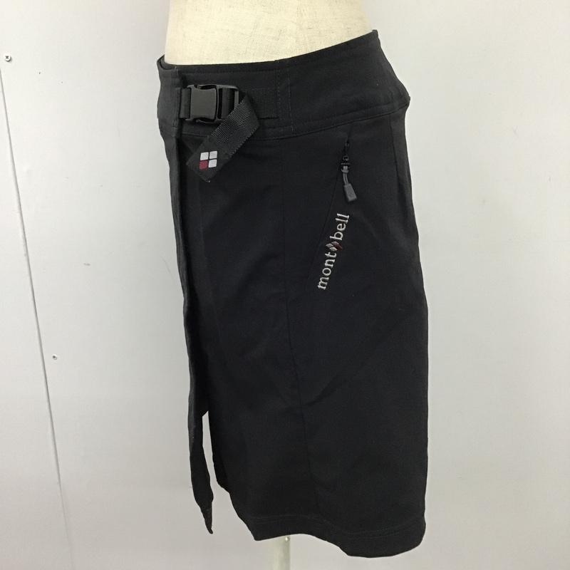 モンベル mont-bell スカート ミニスカート M 無地 黒 / ブラック /  レディース USED 古着 中古 10104085