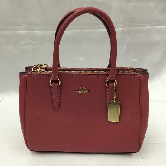 コーチ COACH ハンドバッグ ハンドバッグ F44962 ミニ サリー キャリーオール 2WAY ショルダー ロゴ、文字 桃 / ピンク /  レディース USED 古着 中古 10104101