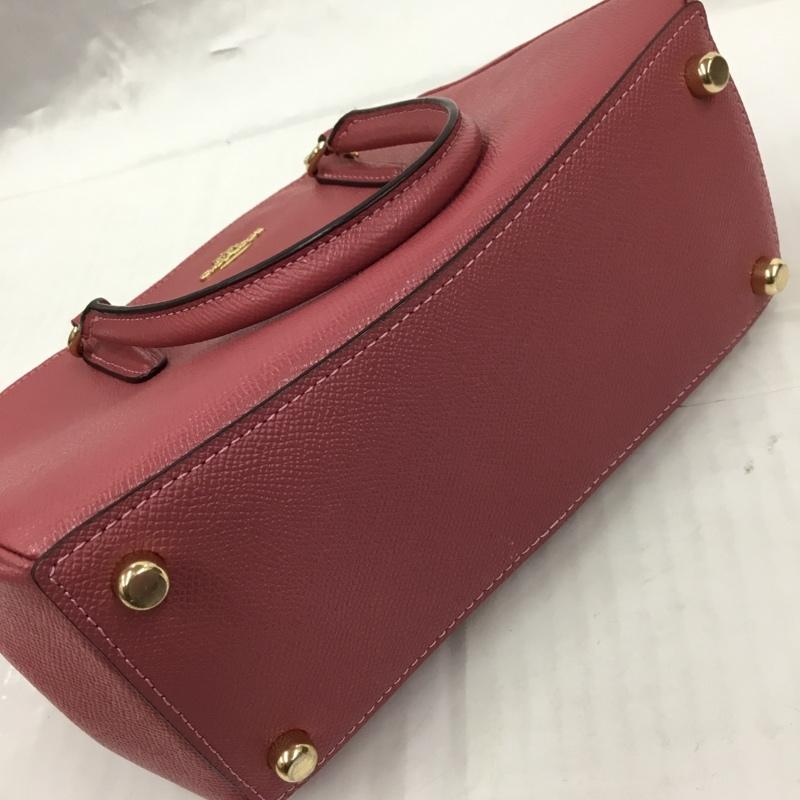 コーチ COACH ハンドバッグ ハンドバッグ F44962 ミニ サリー キャリーオール 2WAY ショルダー ロゴ、文字 桃 / ピンク /  レディース USED 古着 中古 10104101