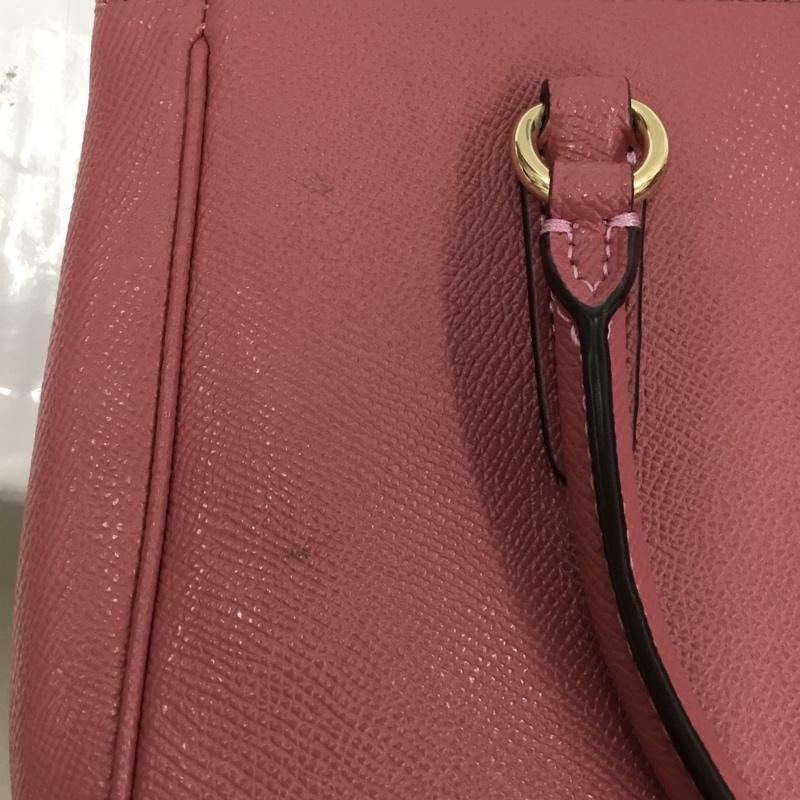 コーチ COACH ハンドバッグ ハンドバッグ F44962 ミニ サリー キャリーオール 2WAY ショルダー ロゴ、文字 桃 / ピンク /  レディース USED 古着 中古 10104101
