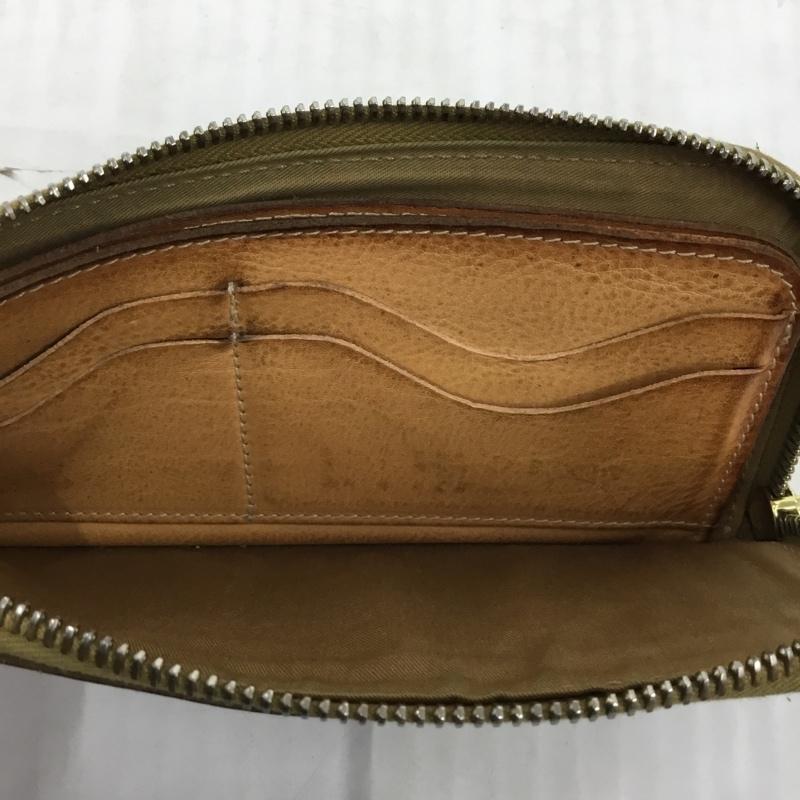 イルビゾンテ IL BISONTE 財布 長財布 フラットレザーロングウォレット L字ファスナー ロゴ、文字 茶 / ブラウン /  メンズ USED 古着 中古 10104105