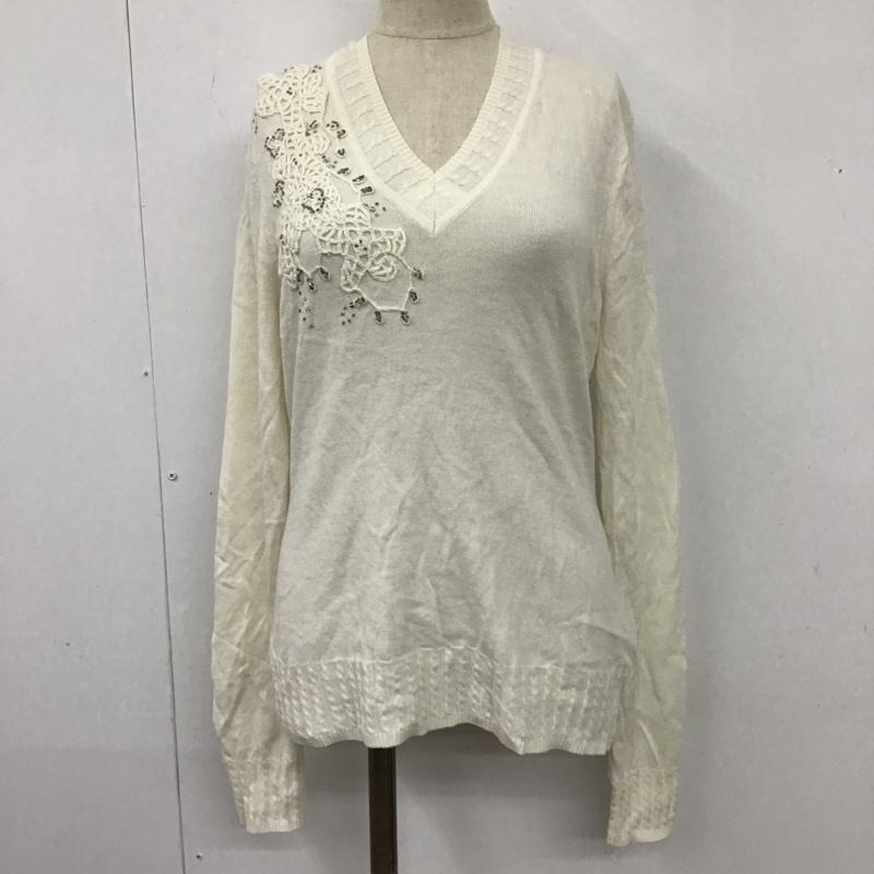 ブルックス ブラザーズ BROOKS BROTHERS ニット、セーター 長袖 S 無地 白 / ホワイト /  レディース USED 古着 中古 10104109