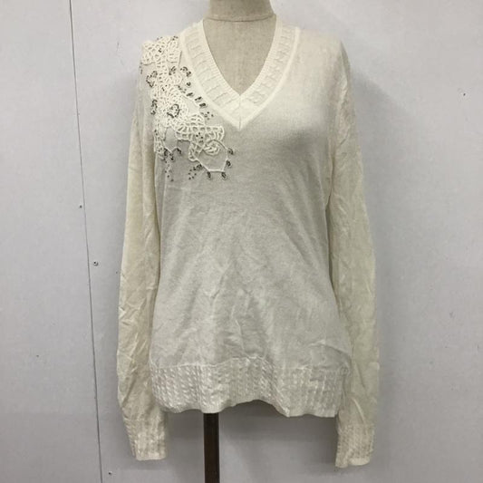 ブルックス ブラザーズ BROOKS BROTHERS ニット、セーター 長袖 S 無地 白 / ホワイト /  レディース USED 古着 中古 10104109