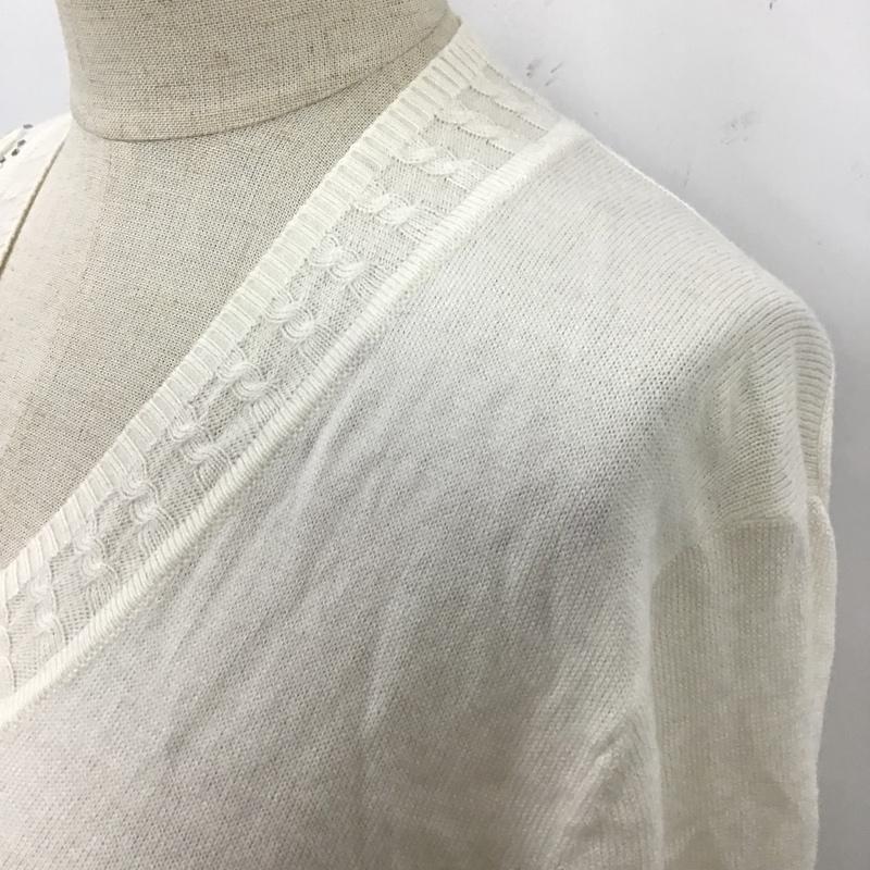ブルックス ブラザーズ BROOKS BROTHERS ニット、セーター 長袖 S 無地 白 / ホワイト /  レディース USED 古着 中古 10104109