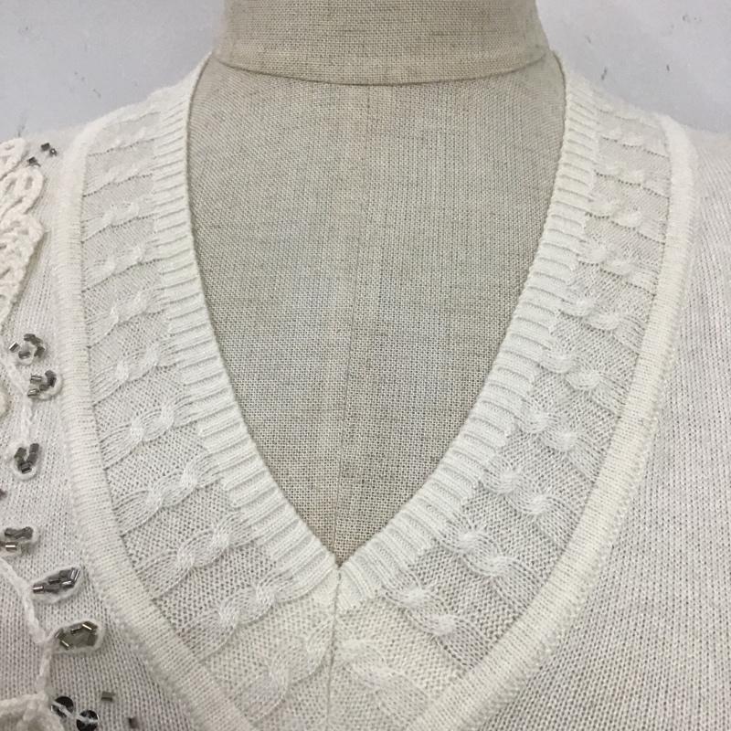 ブルックス ブラザーズ BROOKS BROTHERS ニット、セーター 長袖 S 無地 白 / ホワイト /  レディース USED 古着 中古 10104109
