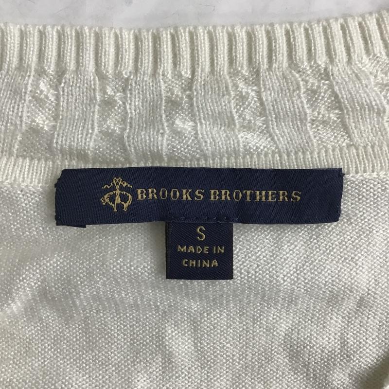 ブルックス ブラザーズ BROOKS BROTHERS ニット、セーター 長袖 S 無地 白 / ホワイト /  レディース USED 古着 中古 10104109