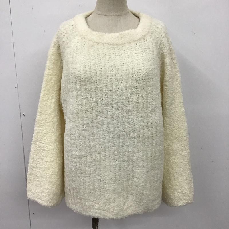 レプシィム LEPSIM ニット、セーター 長袖 長袖 FREE 無地 白 / ホワイト /  レディース USED 古着 中古 10104116