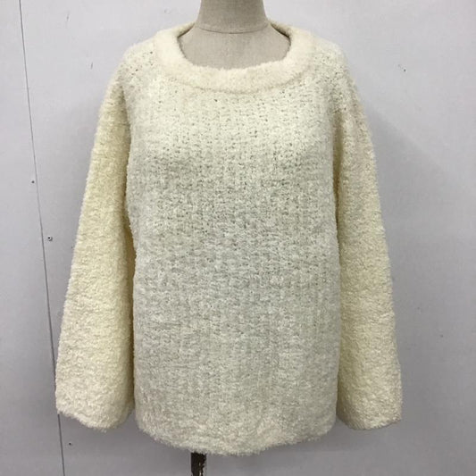 レプシィム LEPSIM ニット、セーター 長袖 長袖 FREE 無地 白 / ホワイト /  レディース USED 古着 中古 10104116