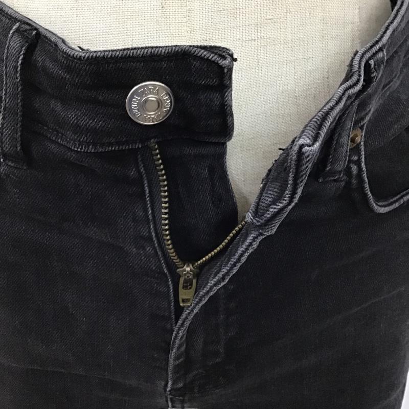 ザラ ZARA パンツ デニム、ジーンズ デニムパンツ スリムパンツ ストレッチパンツ ジーンズ 36 無地 黒 / ブラック /  レディース USED 古着 中古 10104122