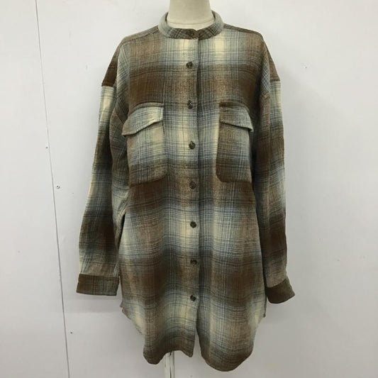 フリークスストア FREAK'S STORE シャツ、ブラウス 長袖 長袖シャツ ノーカラーシャツ ネルシャツ チェックシャツ チェック マルチカラー / マルチカラー /  レディース USED 古着 中古 10104124