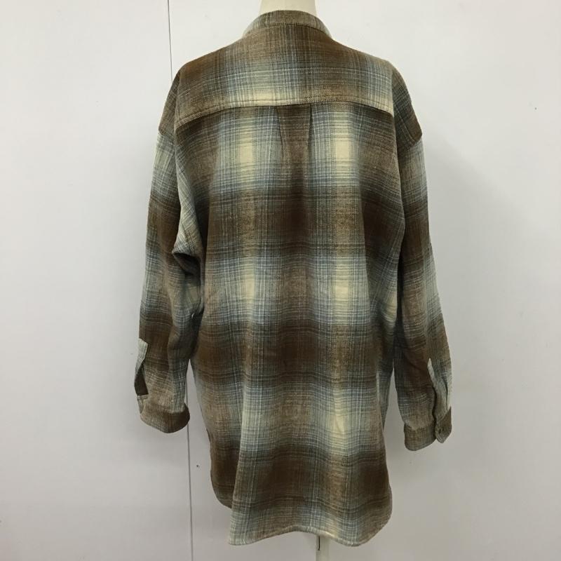 フリークスストア FREAK'S STORE シャツ、ブラウス 長袖 長袖シャツ ノーカラーシャツ ネルシャツ チェックシャツ チェック マルチカラー / マルチカラー /  レディース USED 古着 中古 10104124