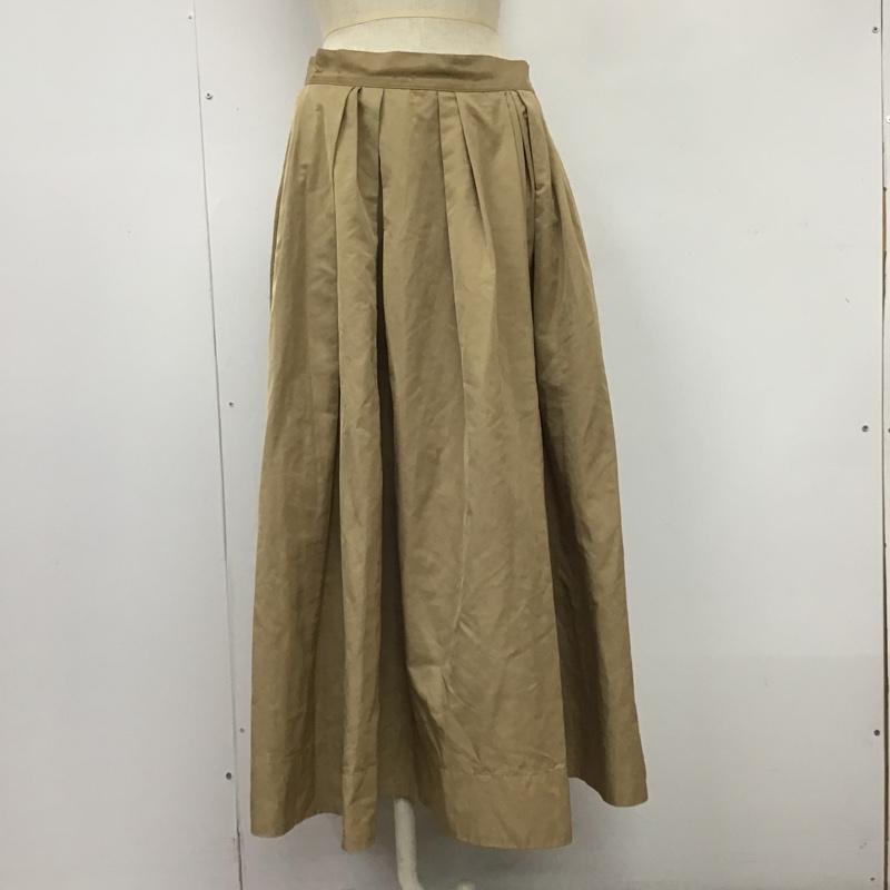 アーバンリサーチドアーズ URBAN RESEARCH DOORS スカート ロングスカート DR34-25U201 ランダムタックメモリースカート ロングスカート フレアスカート M 無地 ベージュ / ベージュ /  レディース USED 古着 中古 10104130