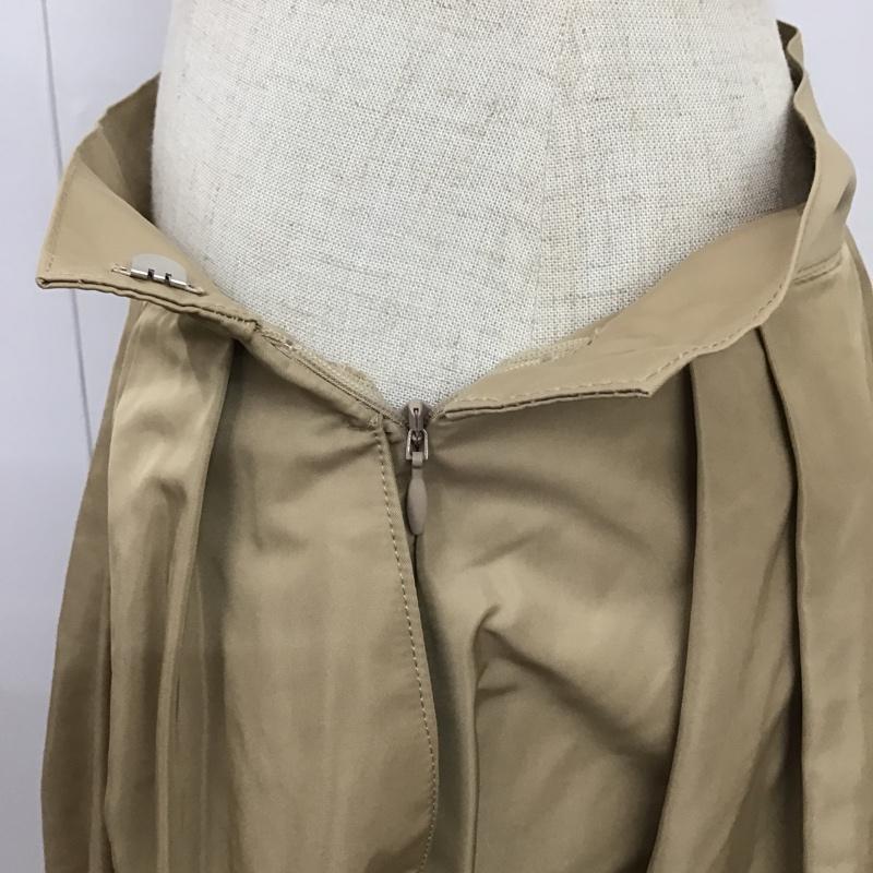 アーバンリサーチドアーズ URBAN RESEARCH DOORS スカート ロングスカート DR34-25U201 ランダムタックメモリースカート ロングスカート フレアスカート M 無地 ベージュ / ベージュ /  レディース USED 古着 中古 10104130
