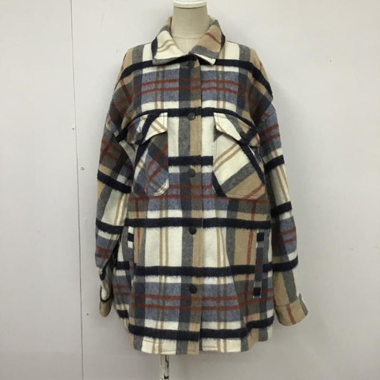 ザラ ZARA ジャケット、上着 ジャンパー、ブルゾン チェックジャケット カラーカジュアルジャケット オーバーサイズ アウター L チェック マルチカラー / マルチカラー /  レディース USED 古着 中古 10104131