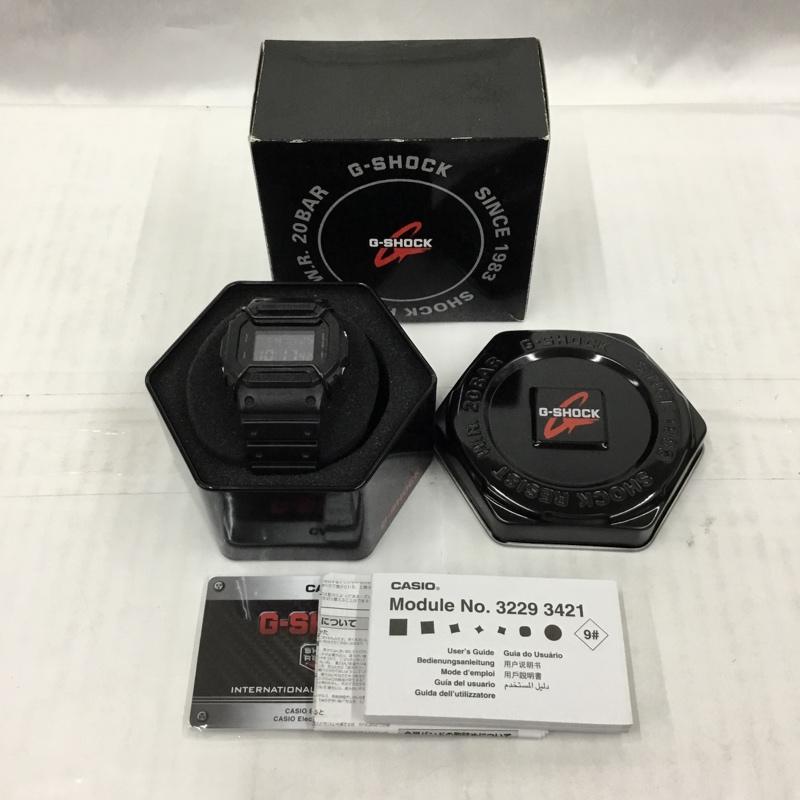 ジーショック G-SHOCK 腕時計 デジタル DW-5600BB 箱有 ロゴ、文字 黒 / ブラック /  メンズ USED 古着 中古 10104132