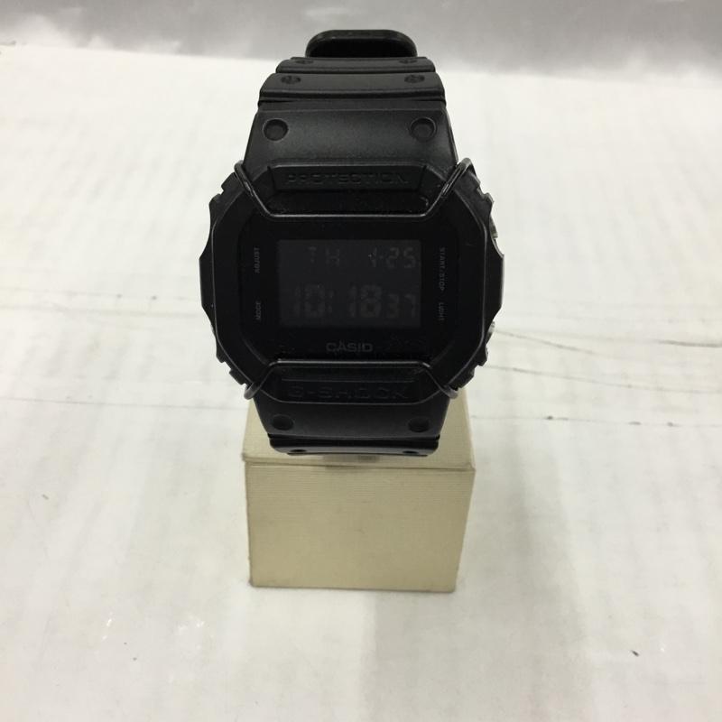 ジーショック G-SHOCK 腕時計 デジタル DW-5600BB 箱有 ロゴ、文字 黒 / ブラック /  メンズ USED 古着 中古 10104132