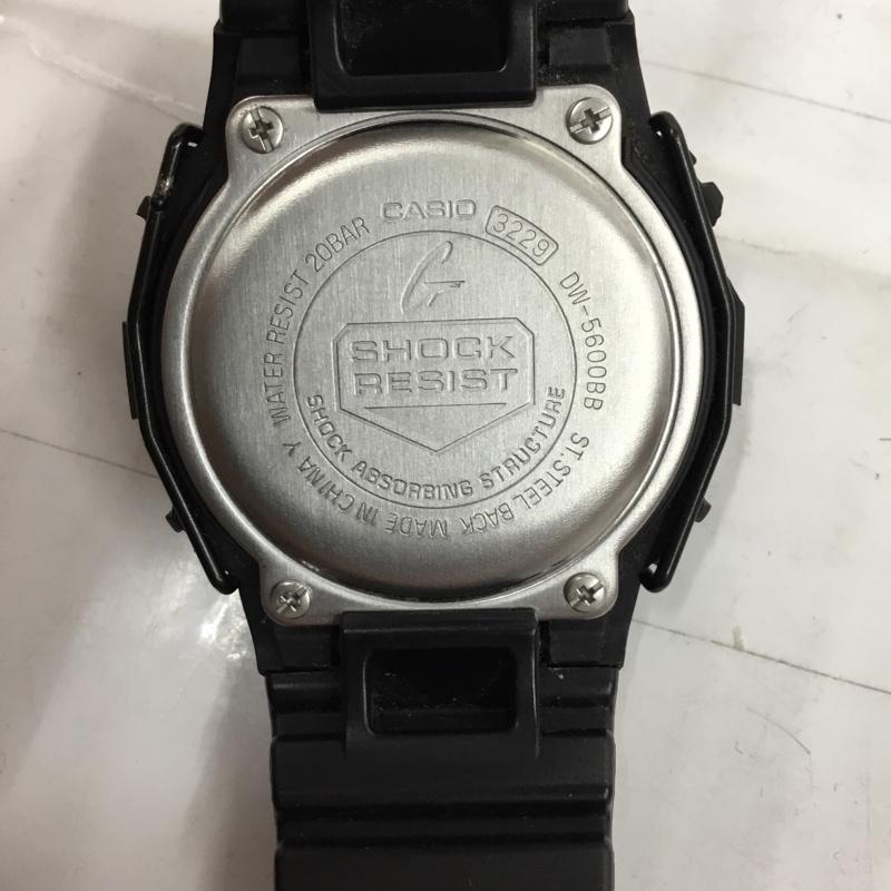 ジーショック G-SHOCK 腕時計 デジタル DW-5600BB 箱有 ロゴ、文字 黒 / ブラック /  メンズ USED 古着 中古 10104132