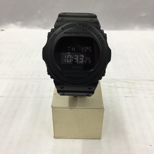 ジーショック G-SHOCK 腕時計 デジタル DW-5750E 復刻 ロゴ、文字 黒 / ブラック /  メンズ USED 古着 中古 10104140