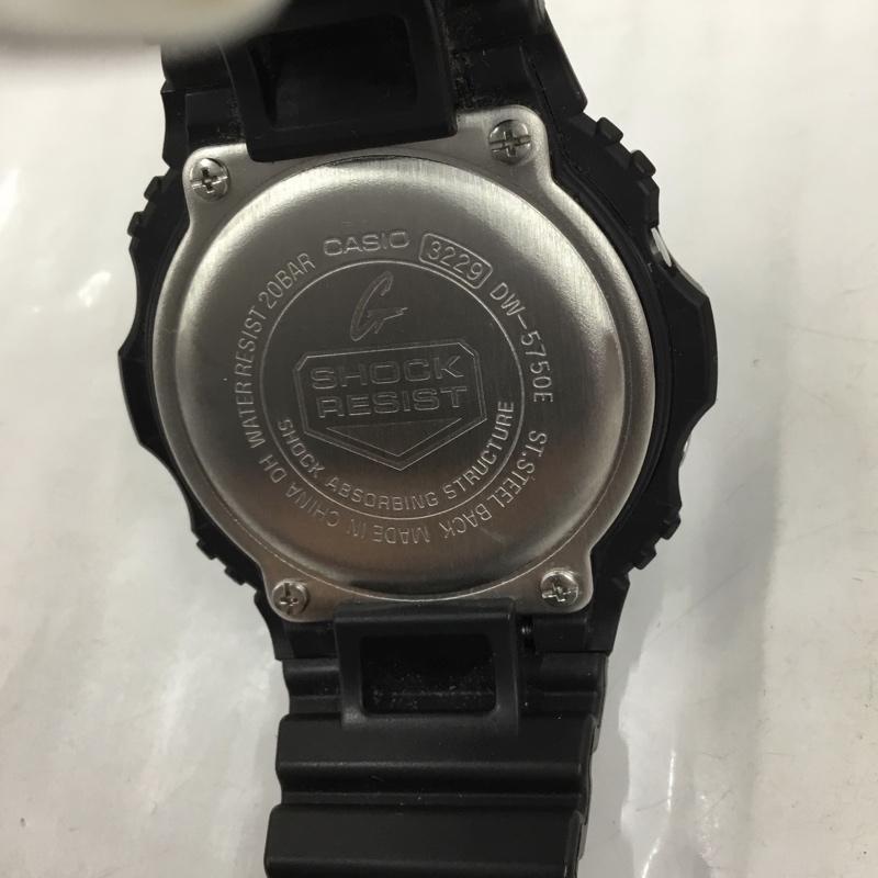 ジーショック G-SHOCK 腕時計 デジタル DW-5750E 復刻 ロゴ、文字 黒 / ブラック /  メンズ USED 古着 中古 10104140