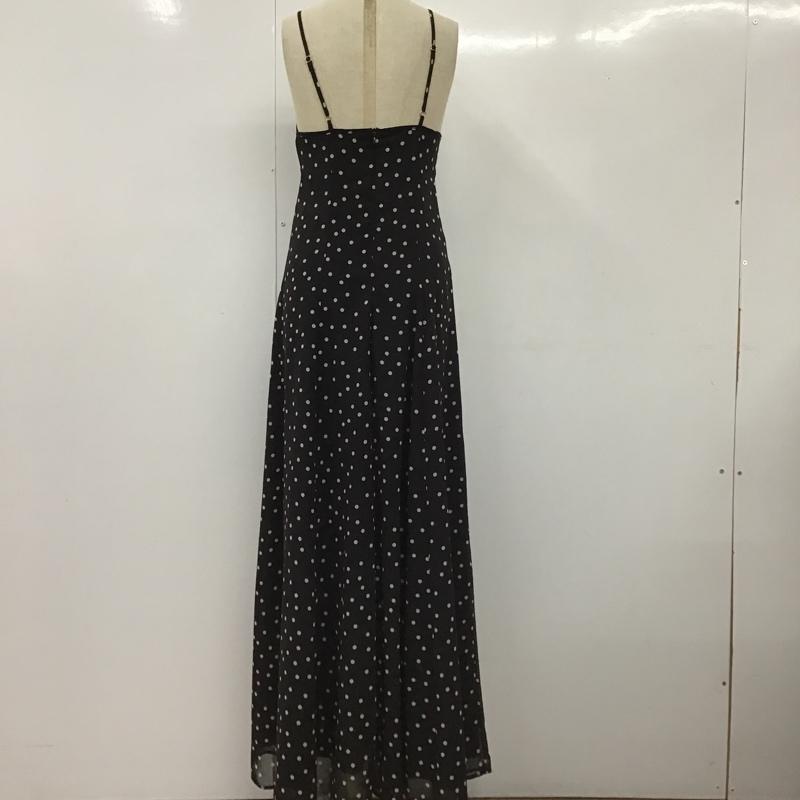 ザラ ZARA ワンピース ロングスカート ロングワンピース ノースリーブワンピース フレアスカート キャミワンピース XS ドット 白 / ホワイト / X 黒 / ブラック /  レディース USED 古着 中古 10104151