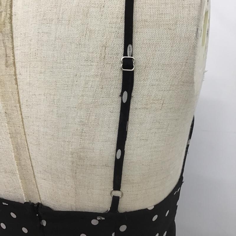 ザラ ZARA ワンピース ロングスカート ロングワンピース ノースリーブワンピース フレアスカート キャミワンピース XS ドット 白 / ホワイト / X 黒 / ブラック /  レディース USED 古着 中古 10104151