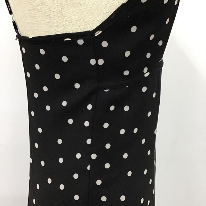 ザラ ZARA ワンピース ロングスカート ロングワンピース ノースリーブワンピース フレアスカート キャミワンピース XS ドット 白 / ホワイト / X 黒 / ブラック /  レディース USED 古着 中古 10104151