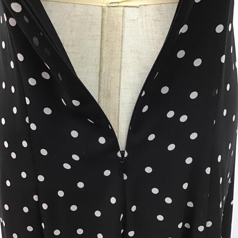 ザラ ZARA ワンピース ロングスカート ロングワンピース ノースリーブワンピース フレアスカート キャミワンピース XS ドット 白 / ホワイト / X 黒 / ブラック /  レディース USED 古着 中古 10104151