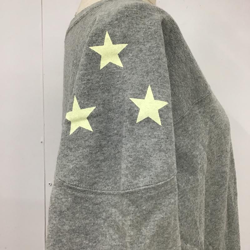 エックスガール X-girl ワンピース ひざ丈スカート 半袖ワンピース チャンピオンコラボ 半袖スウェットワンピース プリントスウェット 2 プリント 灰 / グレー /  レディース USED 古着 中古 10104152