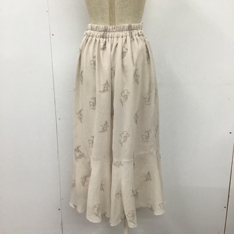 マジェスティックレゴン MAJESTIC LEGON スカート ロングスカート 1017049700 エンブロイダリーマーメイドスカート ロングスカート フレアスカート S 総柄 ベージュ / ベージュ / X 桃 / ピンク /  レディース USED 古着 中古 10104158