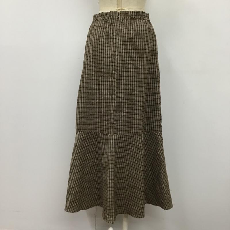 ダブルクローゼット w closet スカート ロングスカート チェックロングスカート フレアスカート マーメイドロングスカート FREE チェック マルチカラー / マルチカラー /  レディース USED 古着 中古 10104161