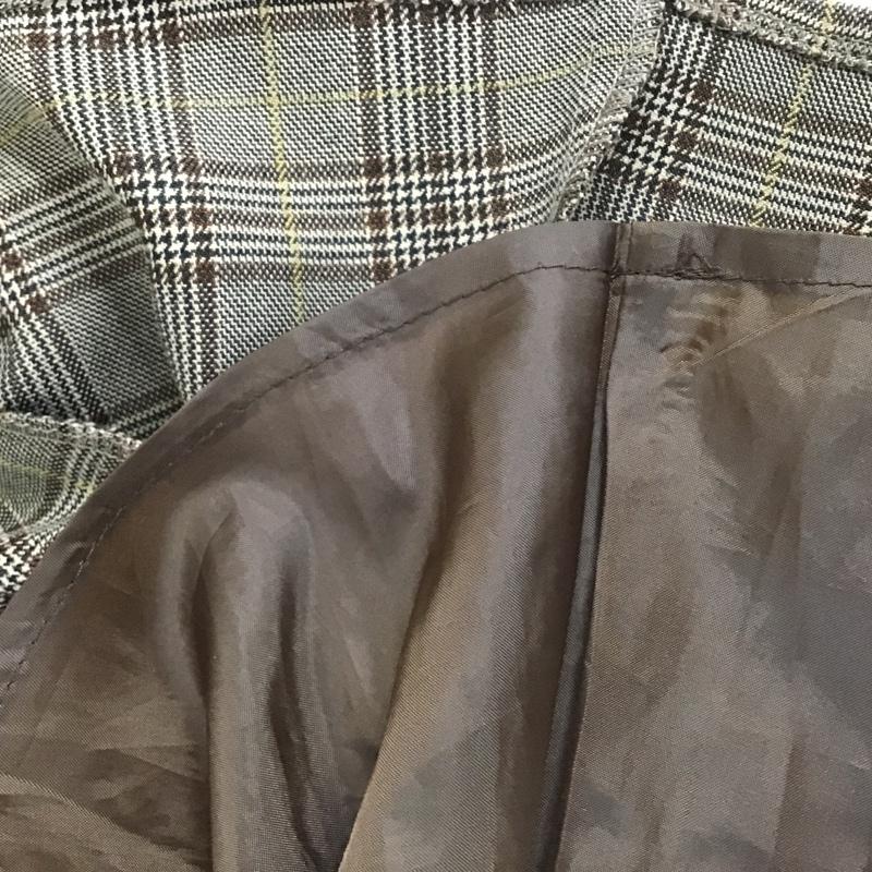 オリーブデオリーブ OLIVE des OLIVE スカート ロングスカート チェックロングスカート フレアスカート マーメイドロングスカート FREE チェック 茶 / ブラウン /  レディース USED 古着 中古 10104162