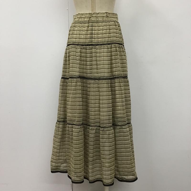 古着 USED スカート ロングスカート ロング チェック マルチカラー / マルチカラー /  レディース USED 古着 中古 10104164