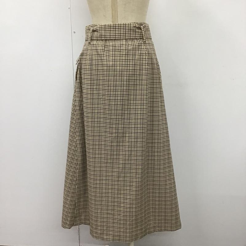 オペークドットクリップ OPAQUE.CLIP スカート ロングスカート M チェック マルチカラー / マルチカラー /  レディース USED 古着 中古 10104165