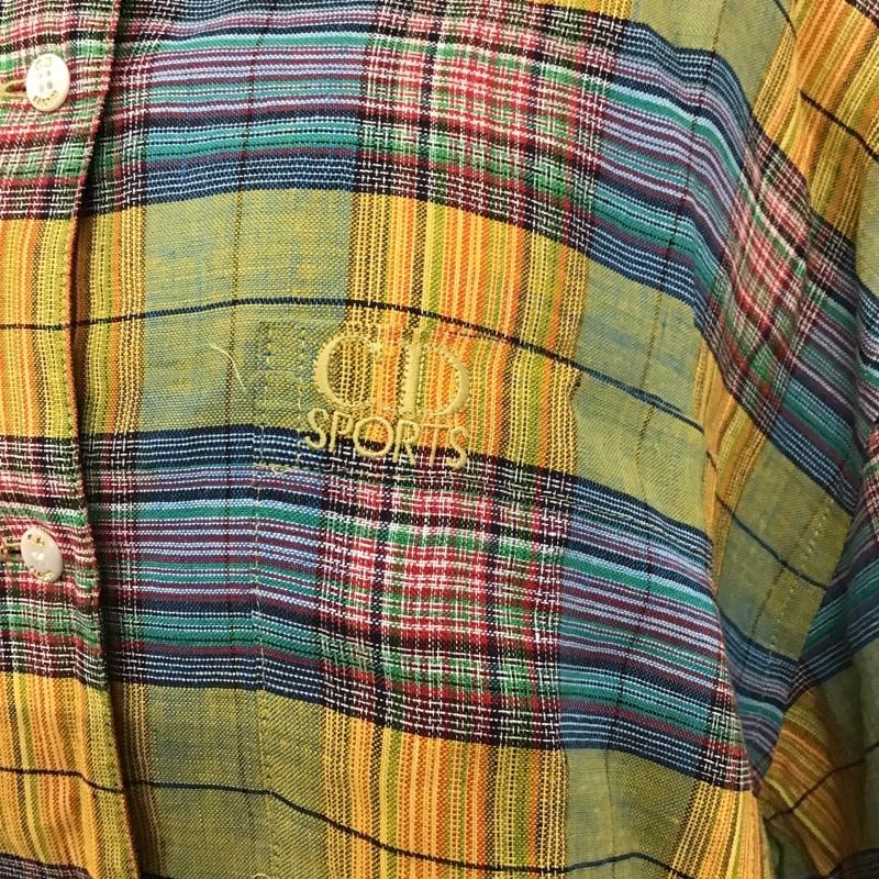 クリスチャンディオール Christian Dior シャツ、ブラウス 半袖 チェックシャツ M チェック マルチカラー / マルチカラー /  レディース USED 古着 中古 10104167