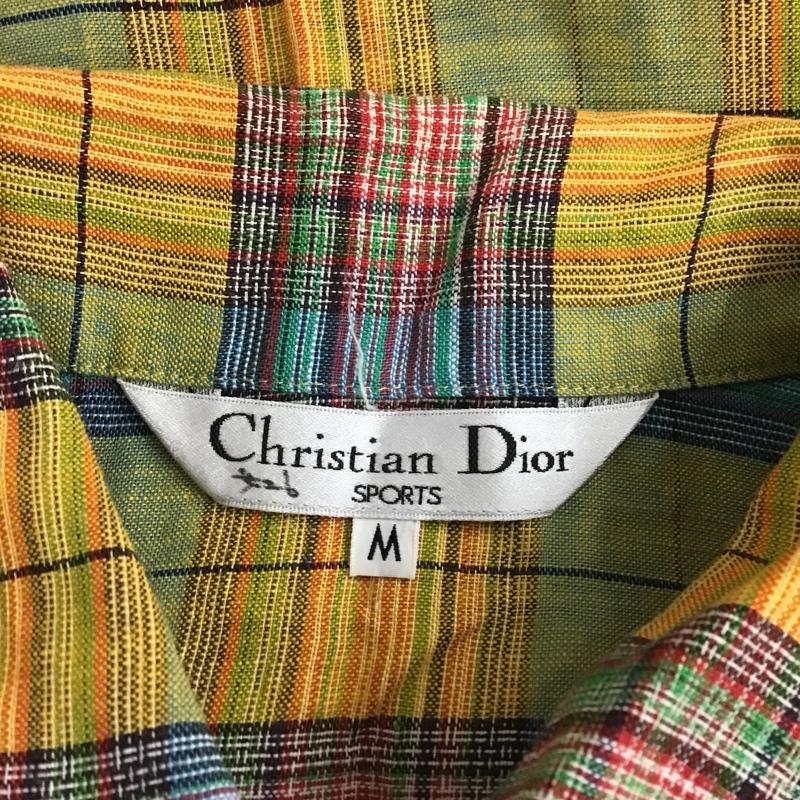 クリスチャンディオール Christian Dior シャツ、ブラウス 半袖 チェックシャツ M チェック マルチカラー / マルチカラー /  レディース USED 古着 中古 10104167