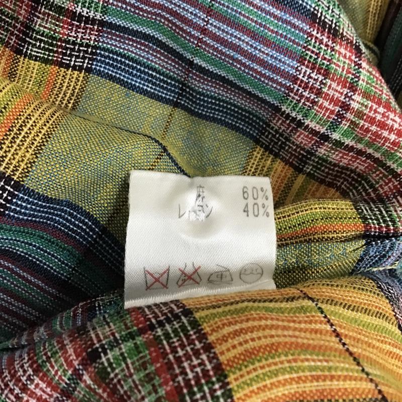 クリスチャンディオール Christian Dior シャツ、ブラウス 半袖 チェックシャツ M チェック マルチカラー / マルチカラー /  レディース USED 古着 中古 10104167