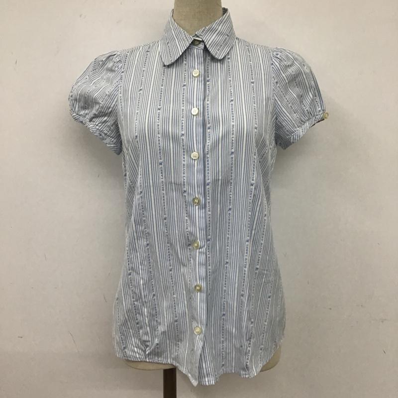 バーバリーブルーレーベル BURBERRY BLUE LABEL シャツ、ブラウス 半袖 36 ストライプ マルチカラー / マルチカラー /  レディース USED 古着 中古 10104170