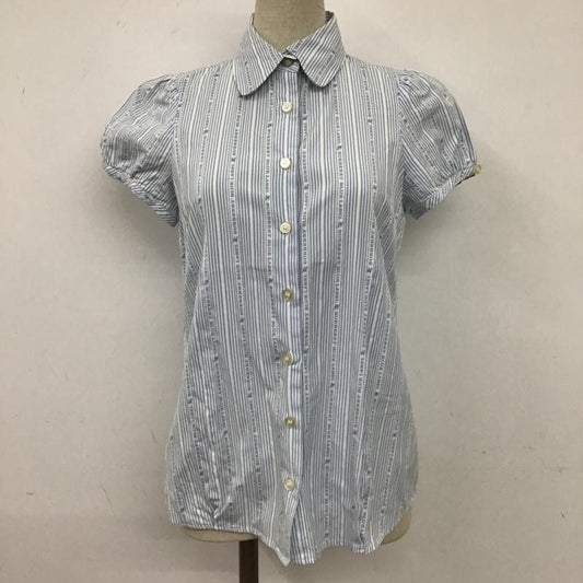 バーバリーブルーレーベル BURBERRY BLUE LABEL シャツ、ブラウス 半袖 36 ストライプ マルチカラー / マルチカラー /  レディース USED 古着 中古 10104170