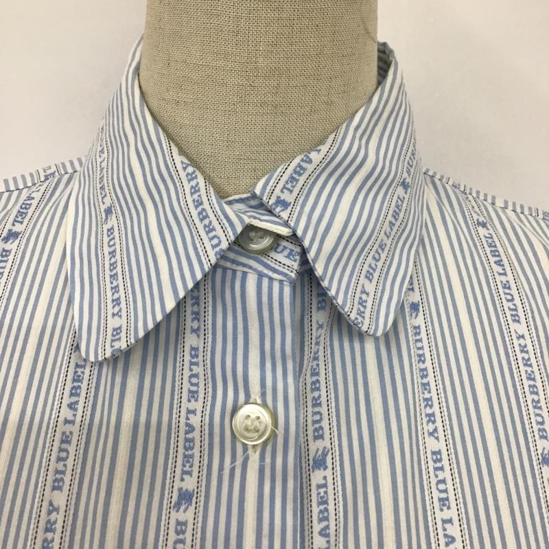 バーバリーブルーレーベル BURBERRY BLUE LABEL シャツ、ブラウス 半袖 36 ストライプ マルチカラー / マルチカラー /  レディース USED 古着 中古 10104170