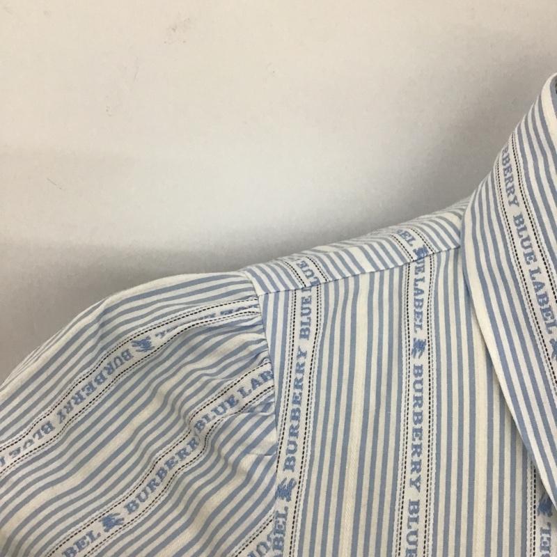 バーバリーブルーレーベル BURBERRY BLUE LABEL シャツ、ブラウス 半袖 36 ストライプ マルチカラー / マルチカラー /  レディース USED 古着 中古 10104170