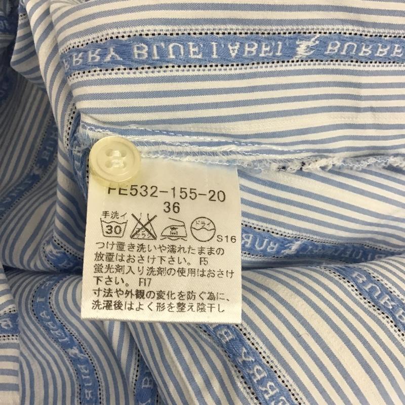 バーバリーブルーレーベル BURBERRY BLUE LABEL シャツ、ブラウス 半袖 36 ストライプ マルチカラー / マルチカラー /  レディース USED 古着 中古 10104170